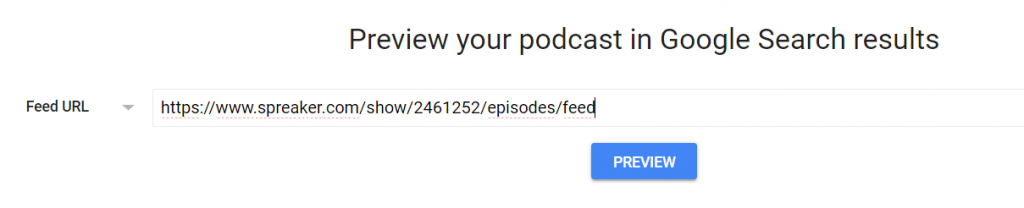 Previsualizar podcasts en Google Podcasts